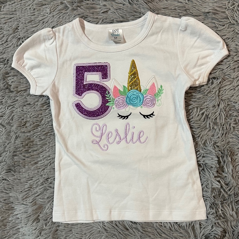 Birthday Shirt #5 Leslie New